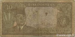 10 Rupiah INDONÉSIE  1960 P.083 TB
