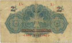1 Shilling sur 2 Shillings MALTE  1940 P.15 TB