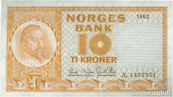 10 Kronor NORVÈGE  1962 P.31c NEUF