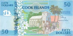 50 Dollars COOK ISLANDS  1992 P.10a UNC