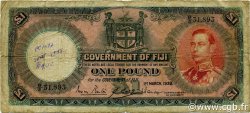 1 Pound FIDJI  1938 P.039b B+