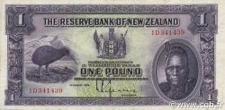 1 Pound NOUVELLE-ZÉLANDE  1934 P.155 TTB+
