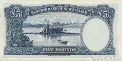 5 Pounds NOUVELLE-ZÉLANDE  1955 P.160a SPL