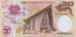 20 Kina Commémoratif PAPúA-NUEVA GUINEA  2008 P.36a FDC