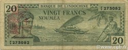 20 Francs NUOVE EBRIDI  1945 P.07 BB