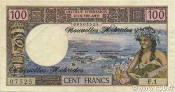 100 Francs NOUVELLES HÉBRIDES  1972 P.18b pr.SUP