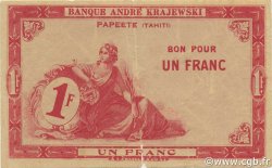 1 Franc TAHITI  1920 P.09 TB+