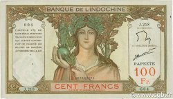 100 Francs TAHITI  1961 P.14d TTB
