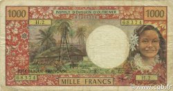 1000 Francs TAHITI  1971 P.27a