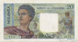 20 Francs NOUVELLE CALÉDONIE  1954 P.50b SUP