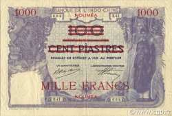 1000 Francs NOUVELLE CALÉDONIE  1939 P.40 TTB