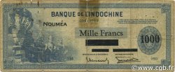 1000 Francs NOUVELLE CALÉDONIE  1943 P.45 B+