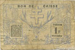 1 Franc NOUVELLE CALÉDONIE  1943 P.55a B