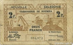 2 Francs NOUVELLE CALÉDONIE  1943 P.56b B+