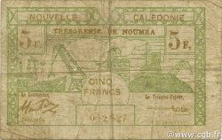 5 Francs NOUVELLE CALÉDONIE  1943 P.58 pr.B