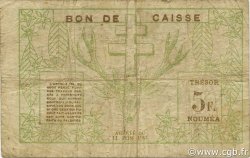 5 Francs NOUVELLE CALÉDONIE  1943 P.58 pr.B