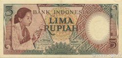 5 Rupiah INDONÉSIE  1958 P.055 SUP+