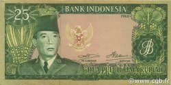 25 Rupiah INDONÉSIE  1960 P.084b pr.SPL