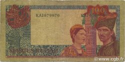 100 Rupiah INDONÉSIE  1960 P.086a TB