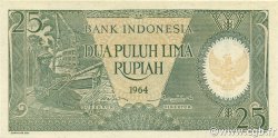 25 Rupiah INDONESIA  1964 P.095a UNC-
