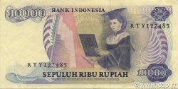 10000 Rupiah INDONESIA  1985 P.126a XF