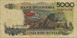 5000 Rupiah INDONÉSIE  1993 P.130b TB