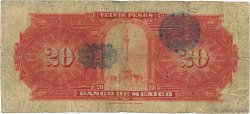 20 Pesos MEXIQUE  1922 P.023d B
