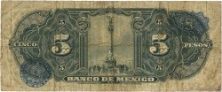5 Pesos MEXIQUE  1937 P.034a B