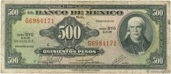 500 Pesos MEXIQUE  1974 P.051r B