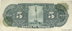 5 Pesos MEXIQUE  1959 P.060e TB+