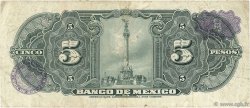 5 Pesos MEXIQUE  1961 P.060g TB