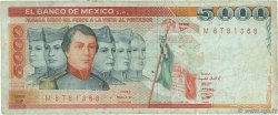 5000 Pesos MEXIQUE  1982 P.077b TB