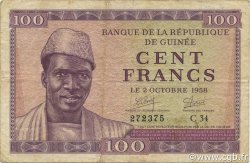 100 Francs GUINÉE  1958 P.07