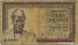 100 Francs GUINÉE  1960 P.13a B+