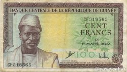 100 Francs Fauté GUINÉE  1960 P.13x