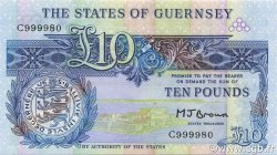10 Pounds GUERNESEY  1980 P.50b NEUF