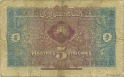 5 Piastres SYRIE  1919 P.001a TB