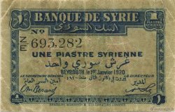 1 Piastre SYRIE  1920 P.006 TB