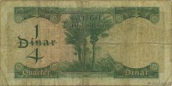 1/4 Dinar IRAK  1969 P.056 B+