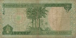 1/4 Dinar IRAK  1973 P.061 TB
