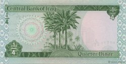 1/4 Dinar IRAK  1973 P.061 NEUF