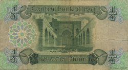 1/4 Dinar IRAK  1979 P.067a B