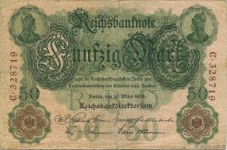50 Mark ALLEMAGNE  1906 P.026a TB+