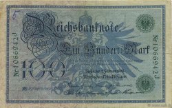 100 Mark GERMANY  1908 P.034 F