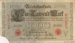 1000 Mark ALLEMAGNE  1910 P.044a TB