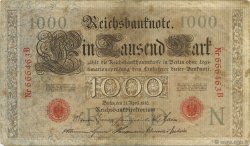 1000 Mark GERMANY  1910 P.044a F