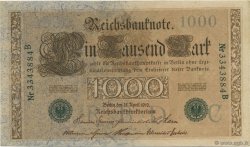 1000 Mark ALLEMAGNE  1910 P.045b SUP