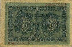 50 Mark GERMANY  1914 P.049b F