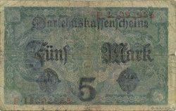 5 Mark GERMANY  1917 P.056b G