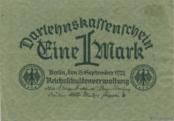 1 Mark GERMANY  1922 P.061b